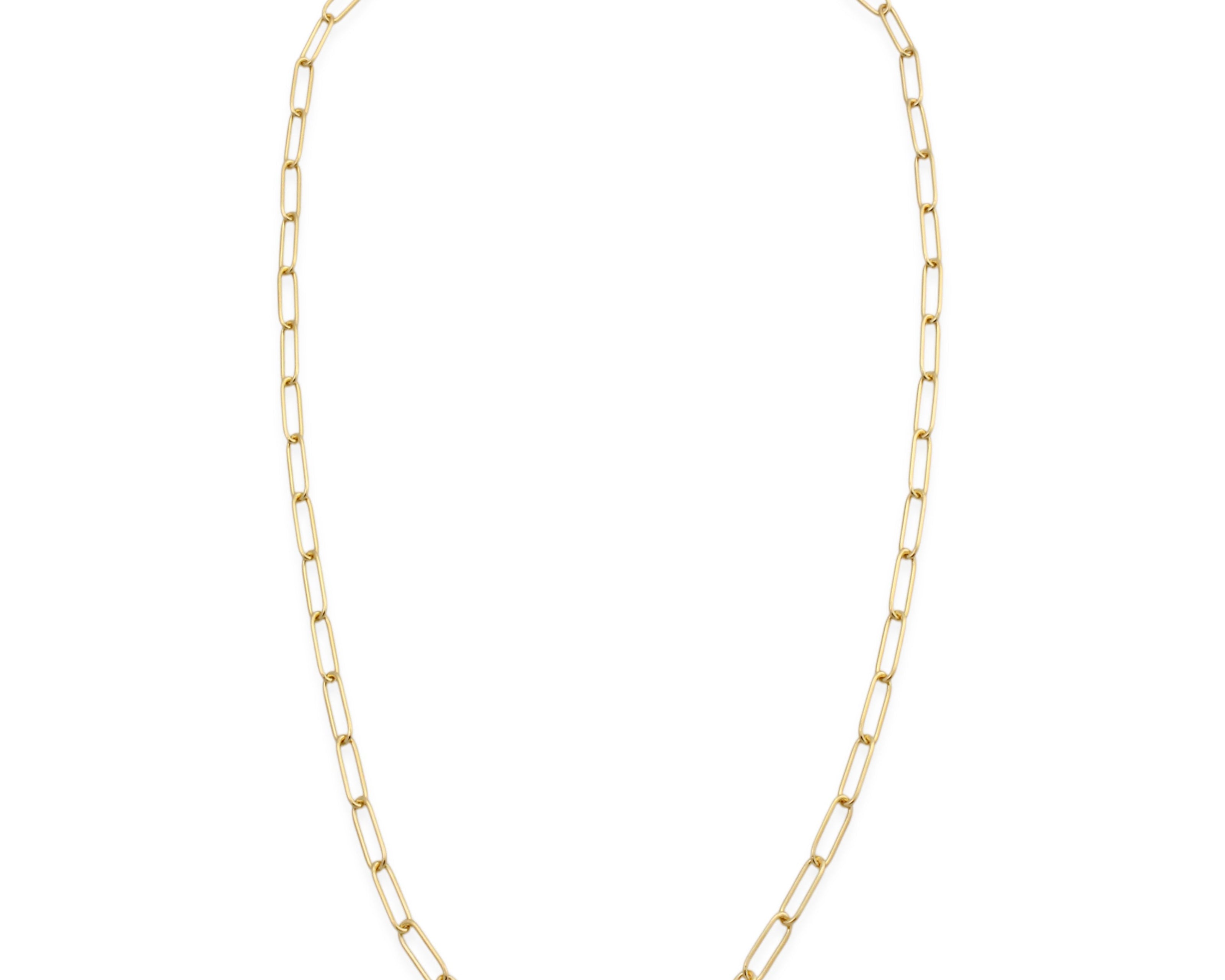 Sener Besim Paperclip Necklace Gold