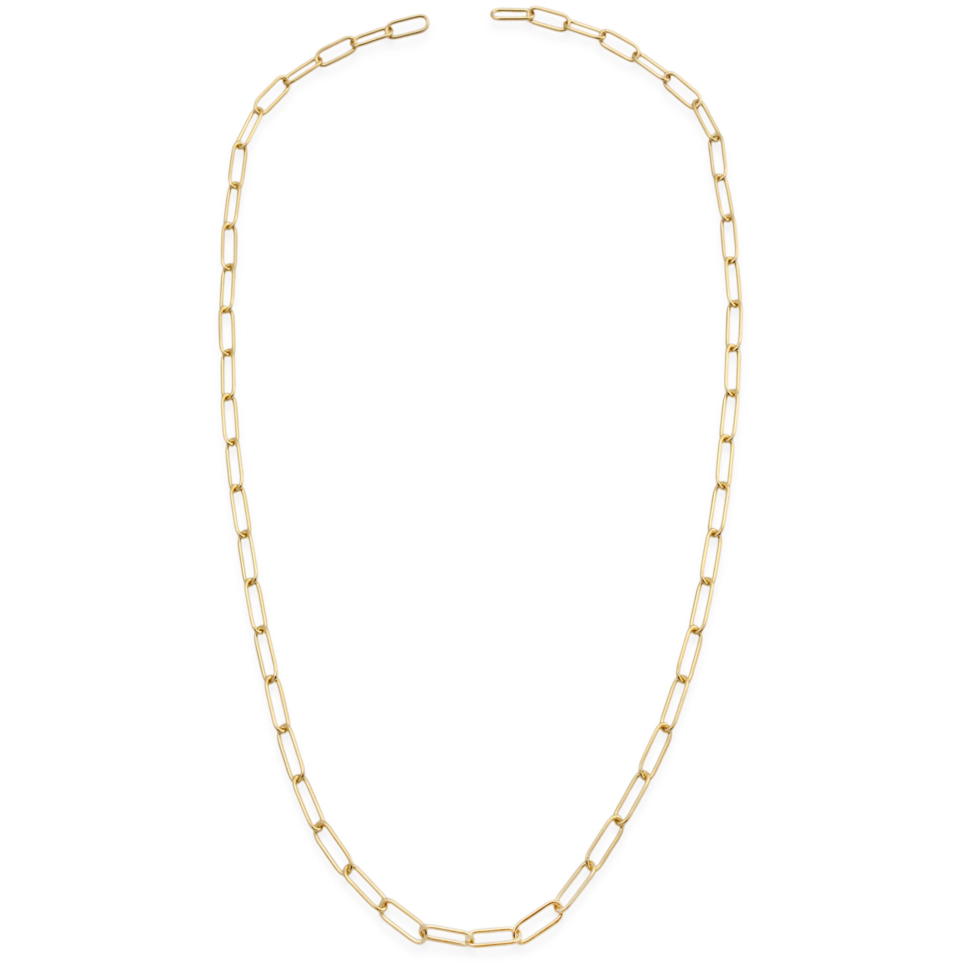 Sener Besim Paperclip Necklace Gold