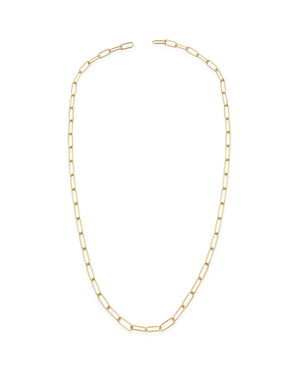 Sener Besim Paperclip Necklace Gold
