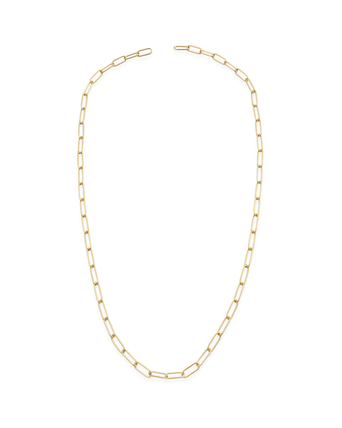 Sener Besim Paperclip Necklace Gold