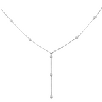 y shaped necklace with ball detail sener besim