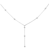 y shaped necklace with ball detail sener besim