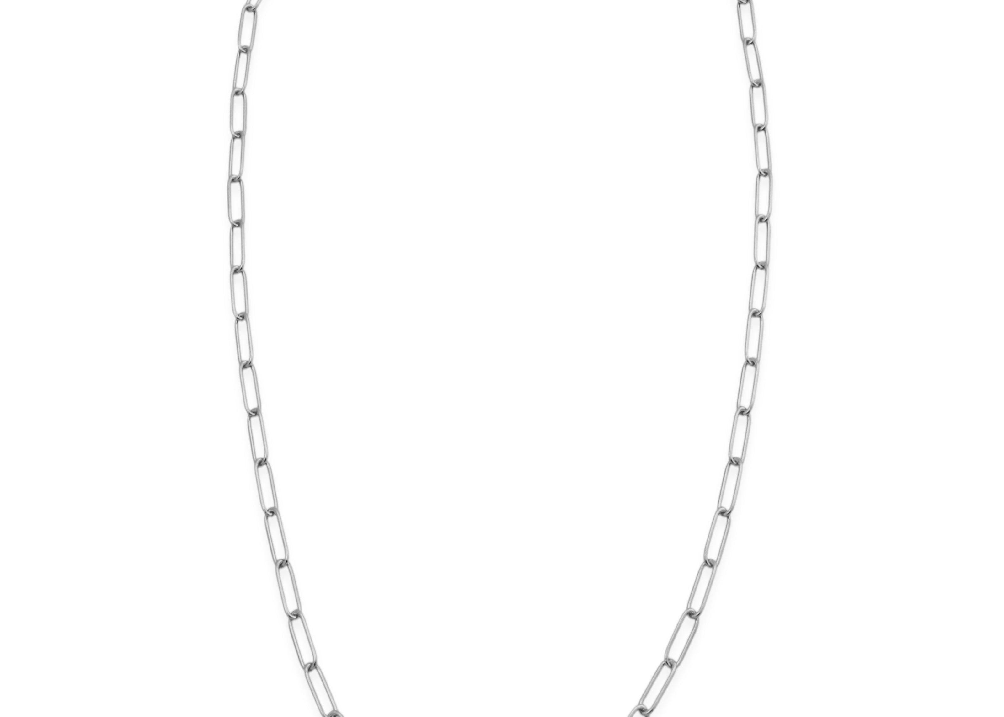 Silver Chain Necklace by Sener Besim