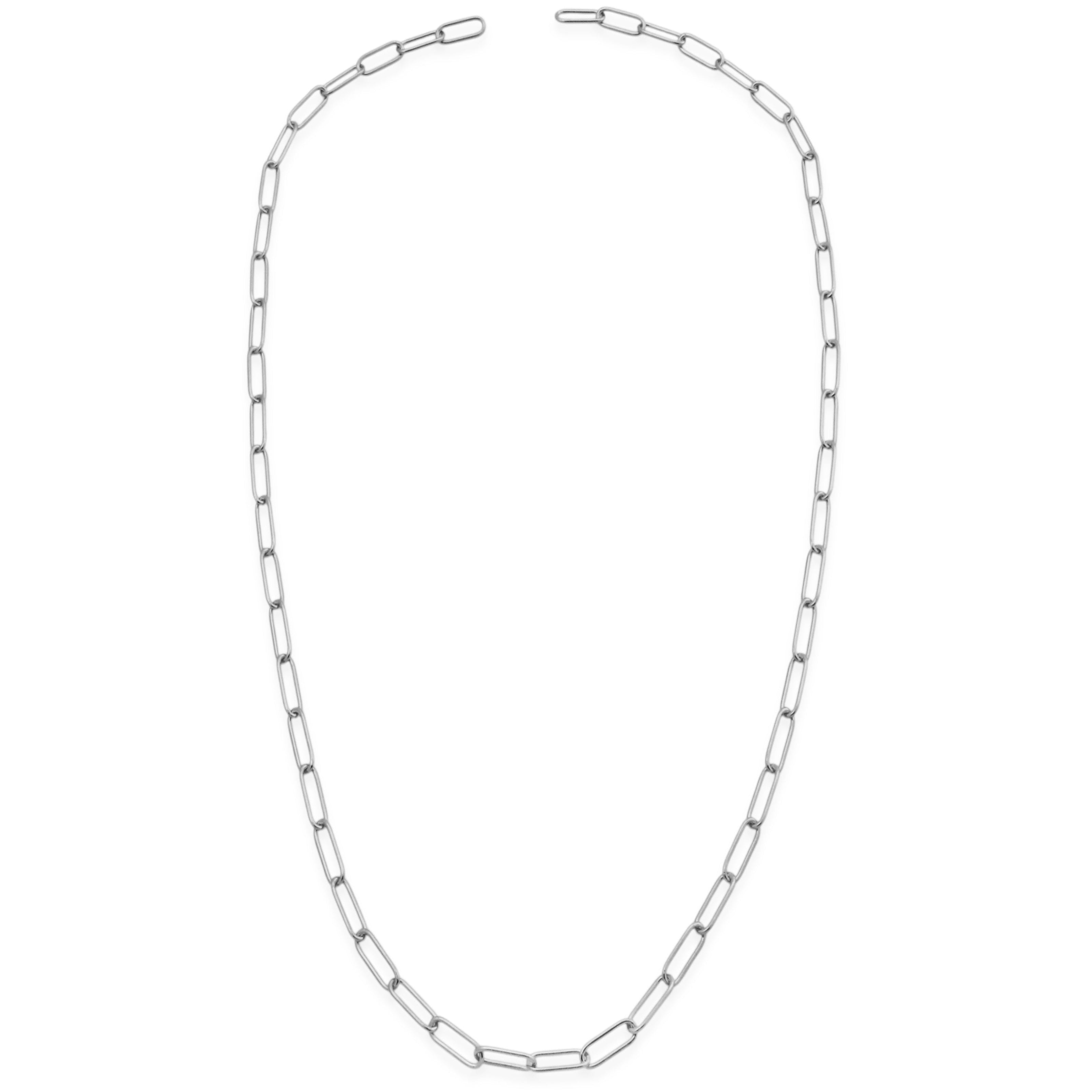 Silver Chain Necklace by Sener Besim