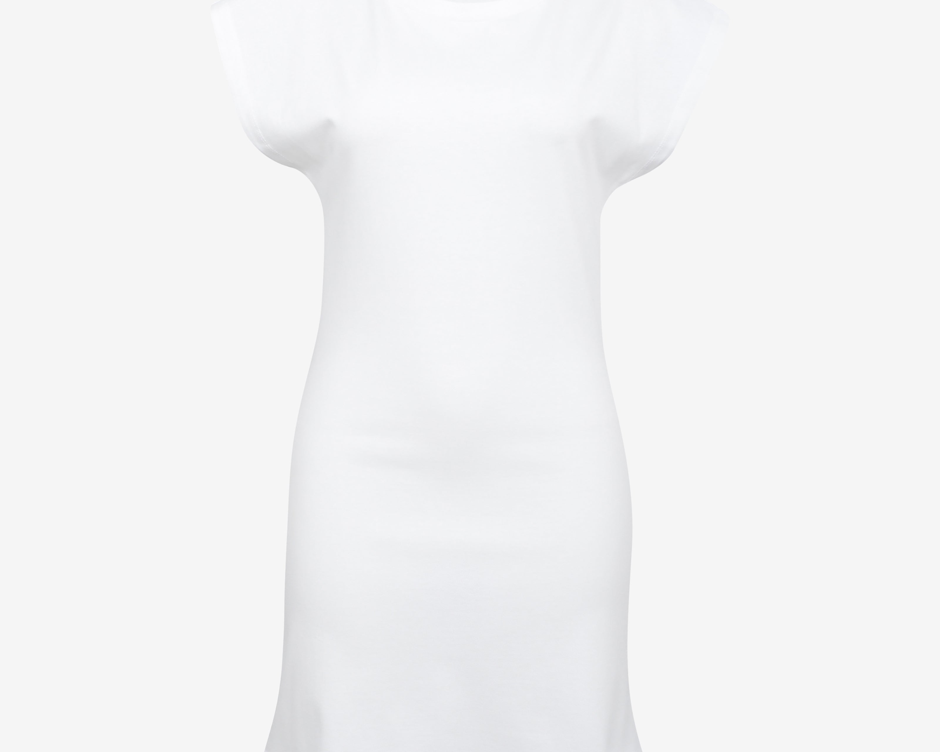 The Mini Open Back Dress in White - Back View