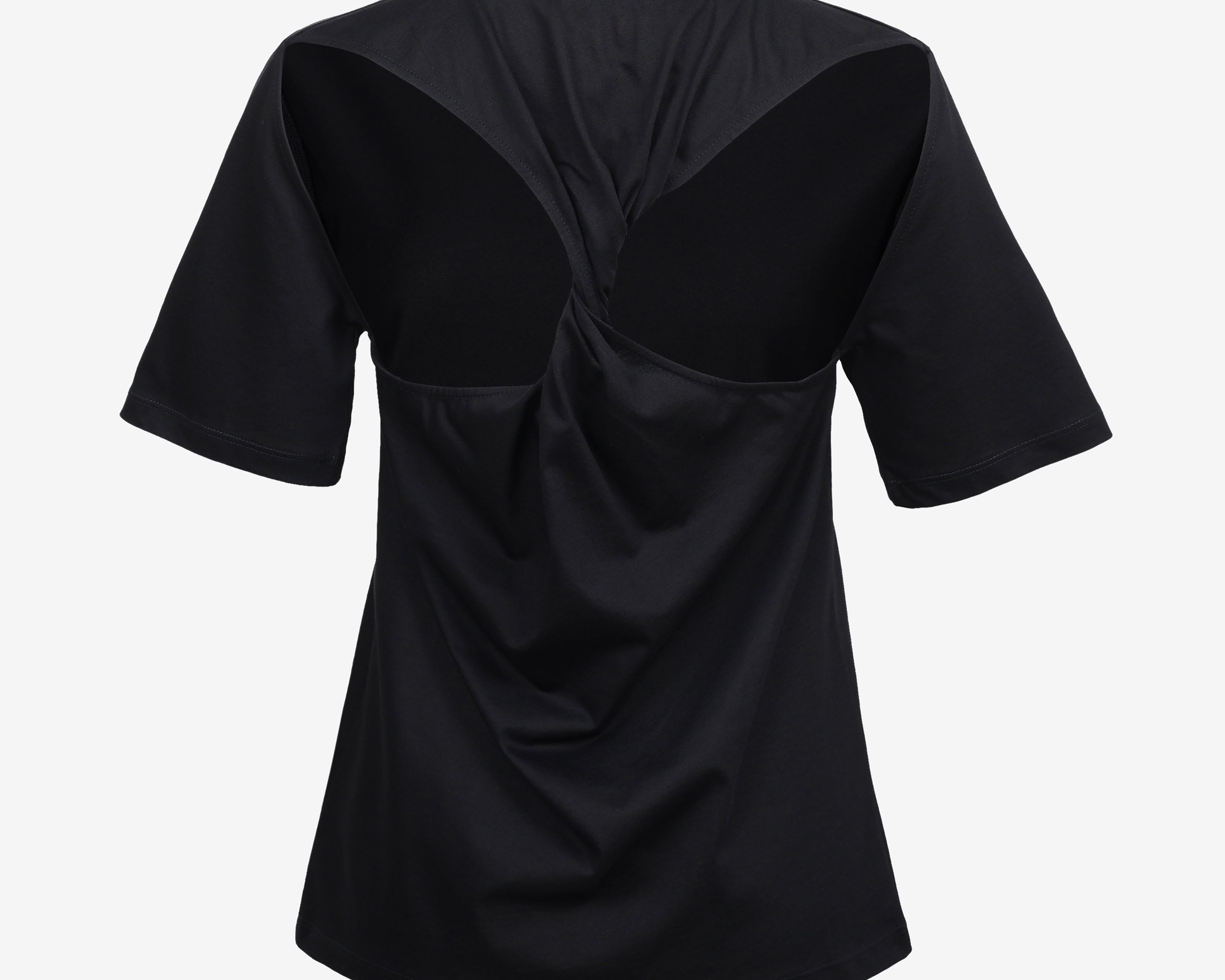 The Twist Back Tee in Black - Image 5