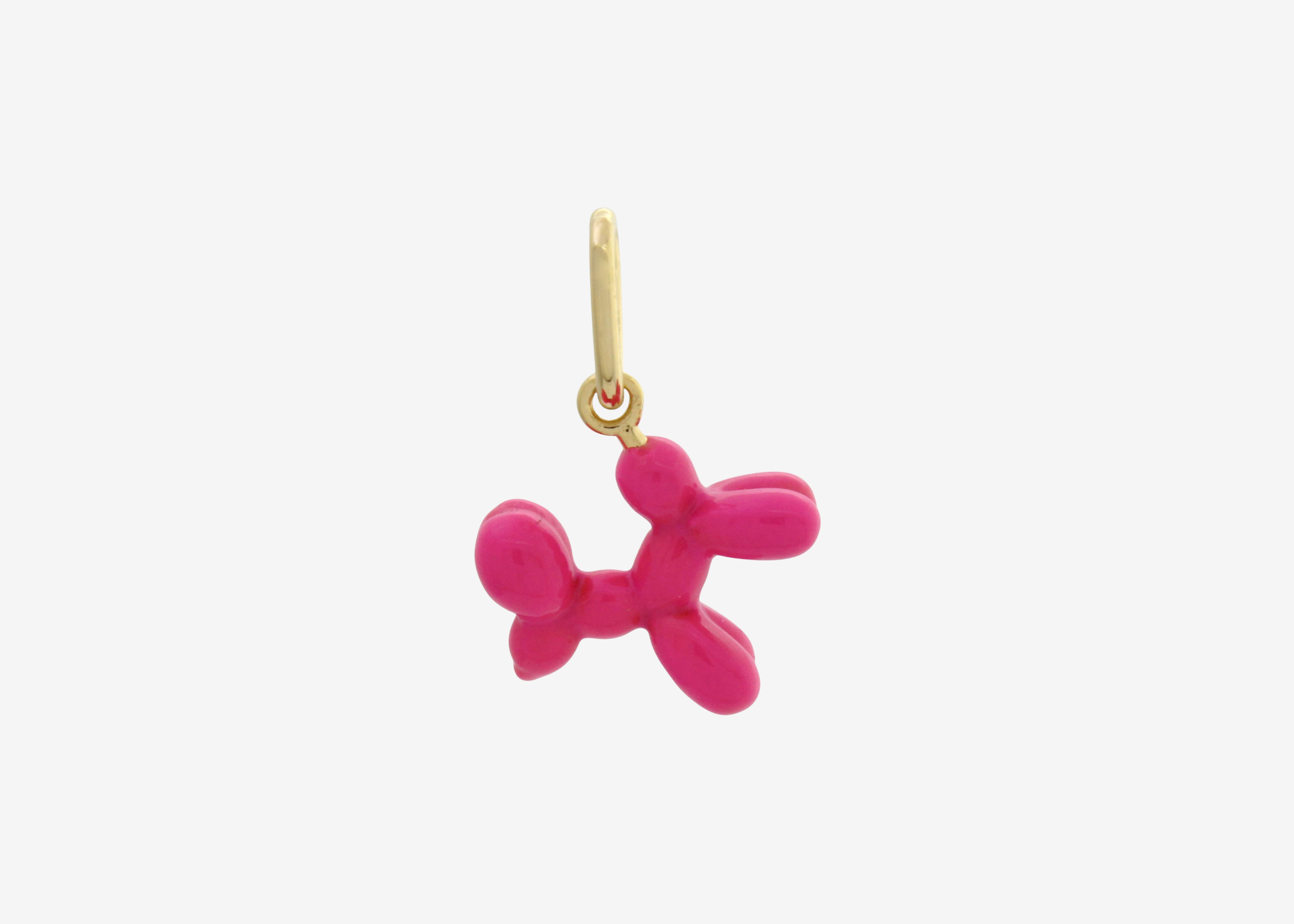 Balloon Dog Gold and Pink Enamel Sener Besim 