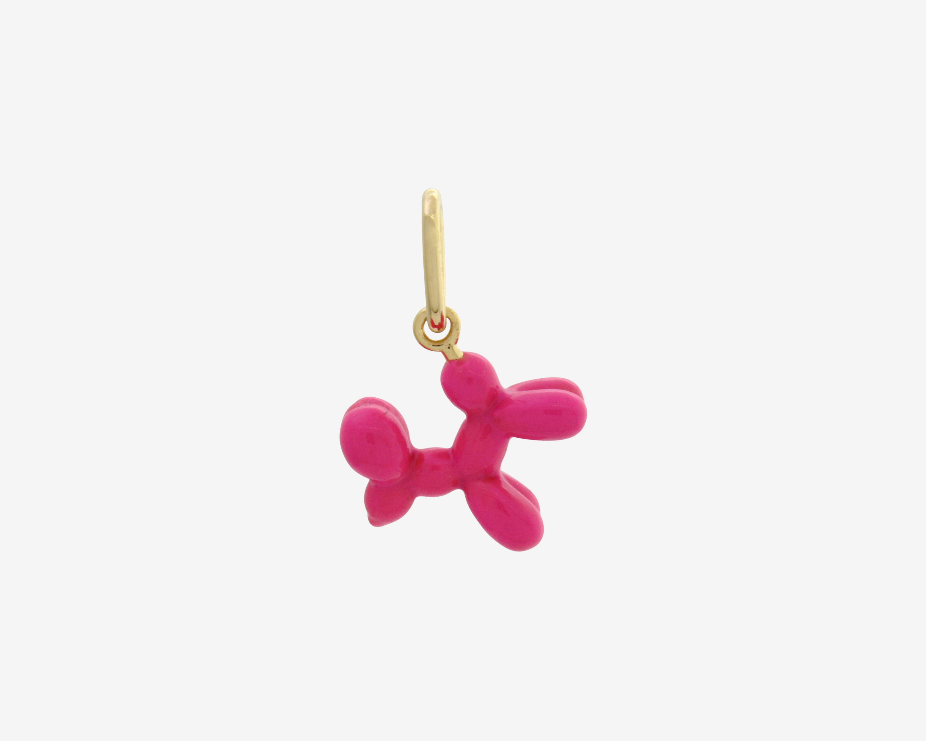Balloon Dog Gold and Pink Enamel Sener Besim 