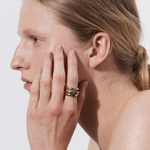 Model wearing Gem RIng by Sener Besim