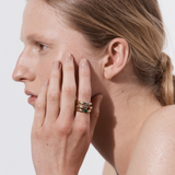 Model wearing Gem RIng by Sener Besim