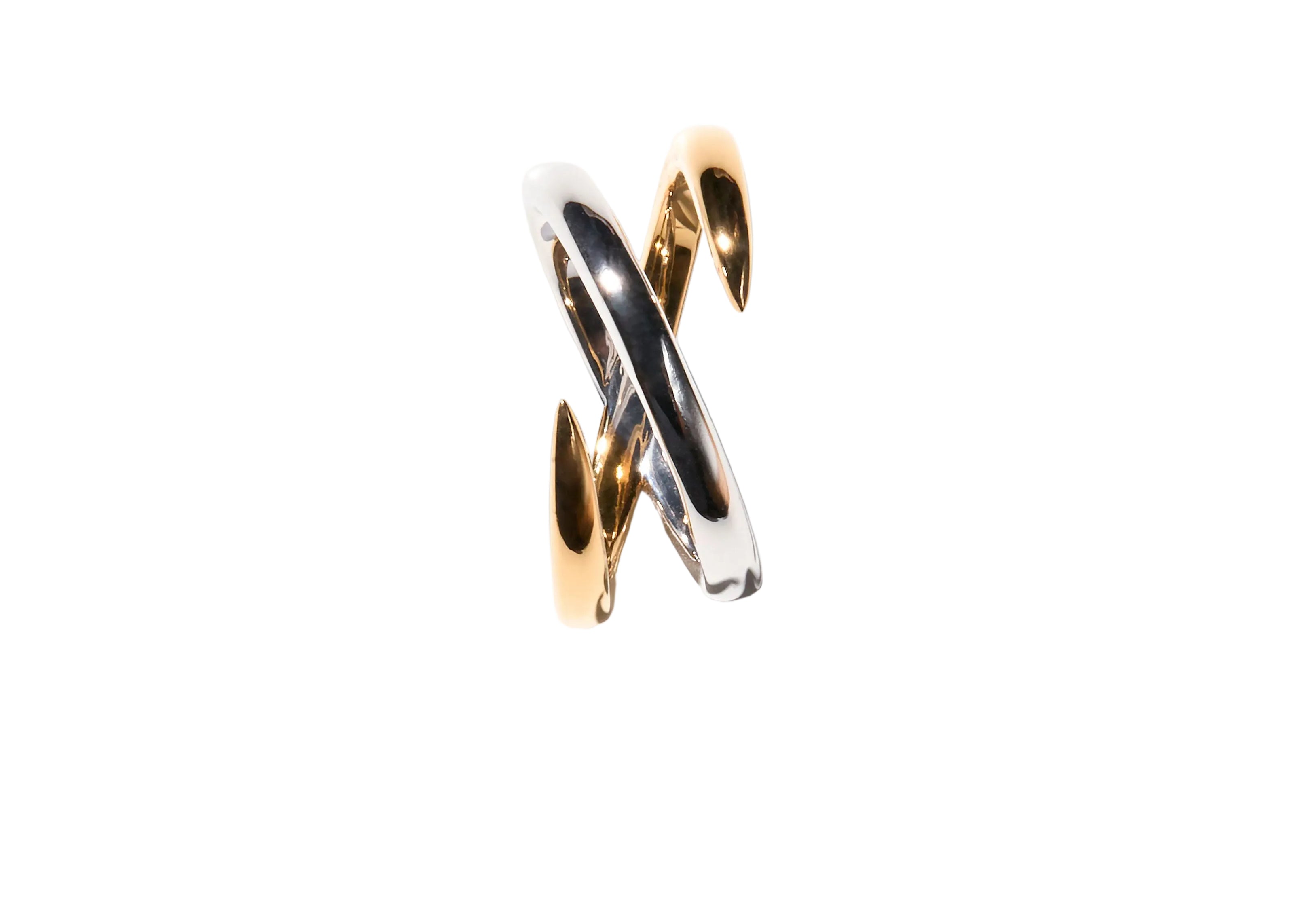 Silver and Gold Wrap Ring by Sener Besim