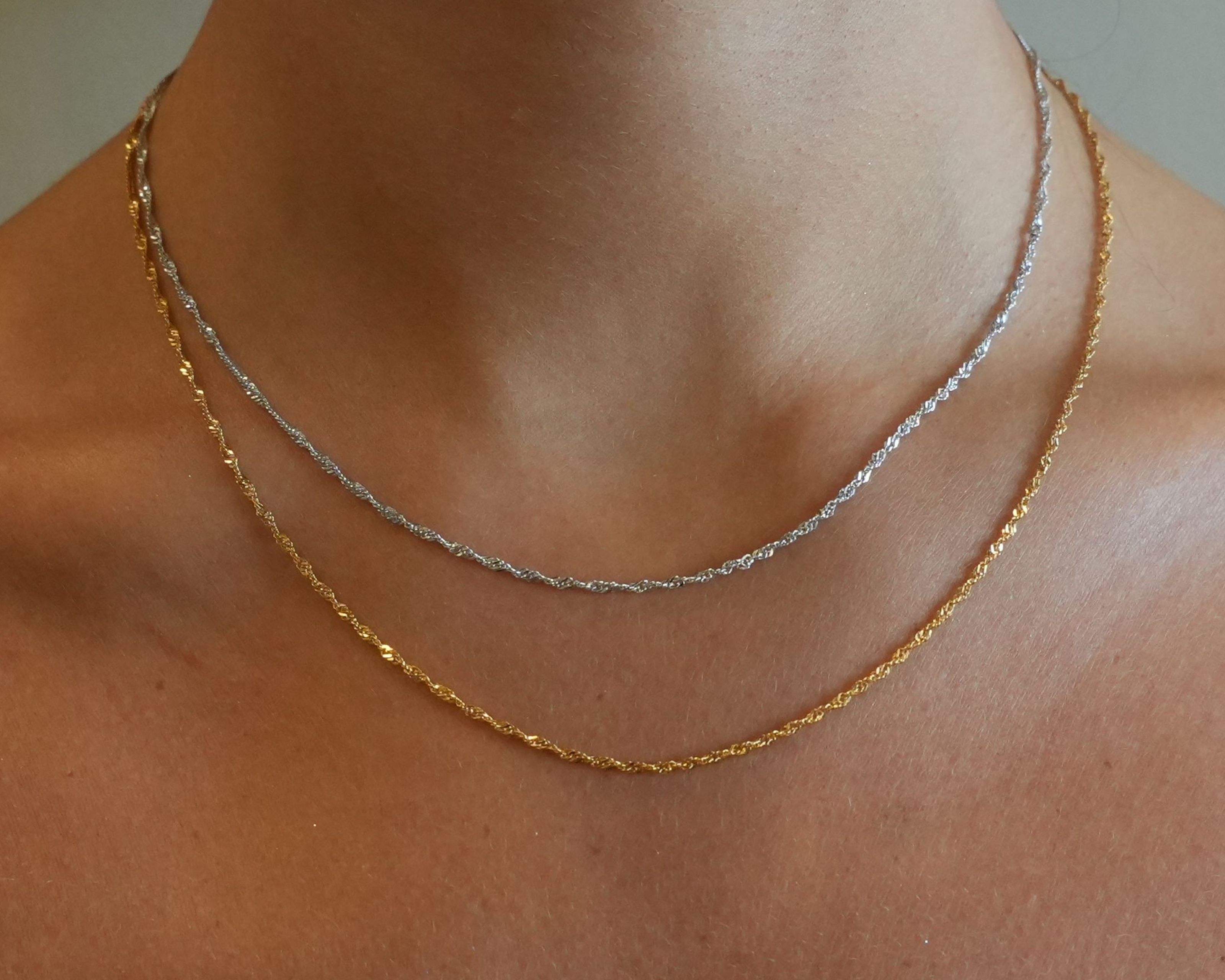 Singapore Twist Necklaces Model Sener Besim