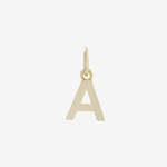 Gold letter A Charm by Sener Besim