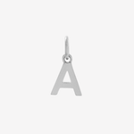 Silver letter A Charm by Sener Besim