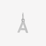 Silver letter A Charm by Sener Besim