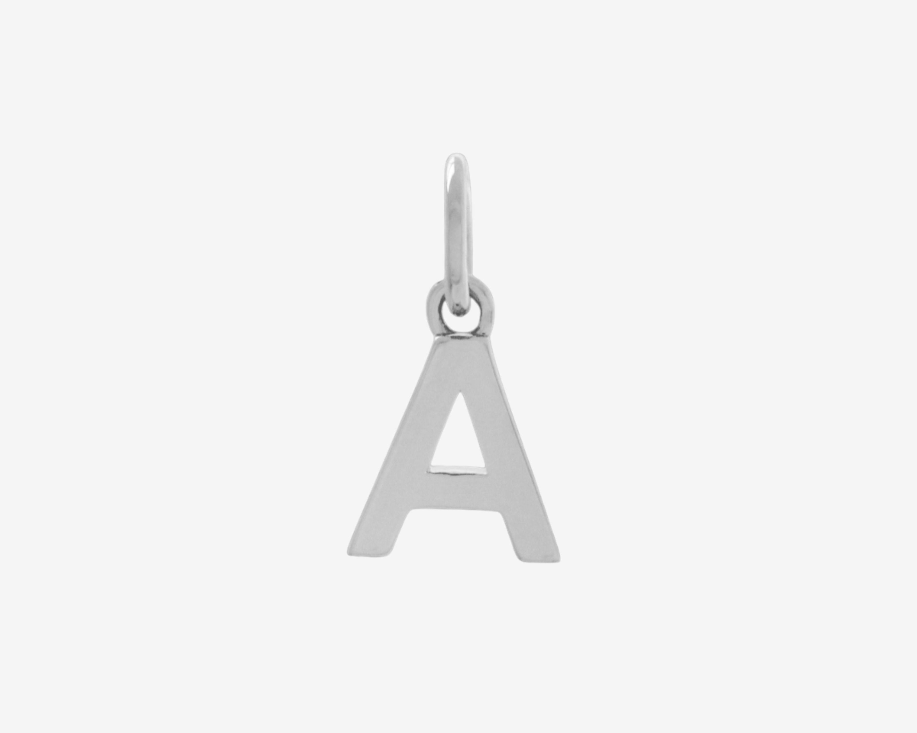 Silver letter A Charm by Sener Besim
