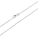 Silver Twist Necklace by Sener Besim