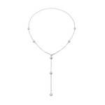 Long ball detail necklace y shape sener besim