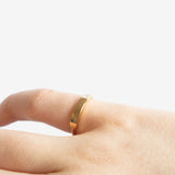 minimalist pinkie ring with diamond sener besim
