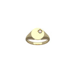 Sterling Silver ring with White Diamond