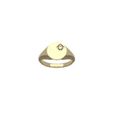 Sterling Silver ring with White Diamond