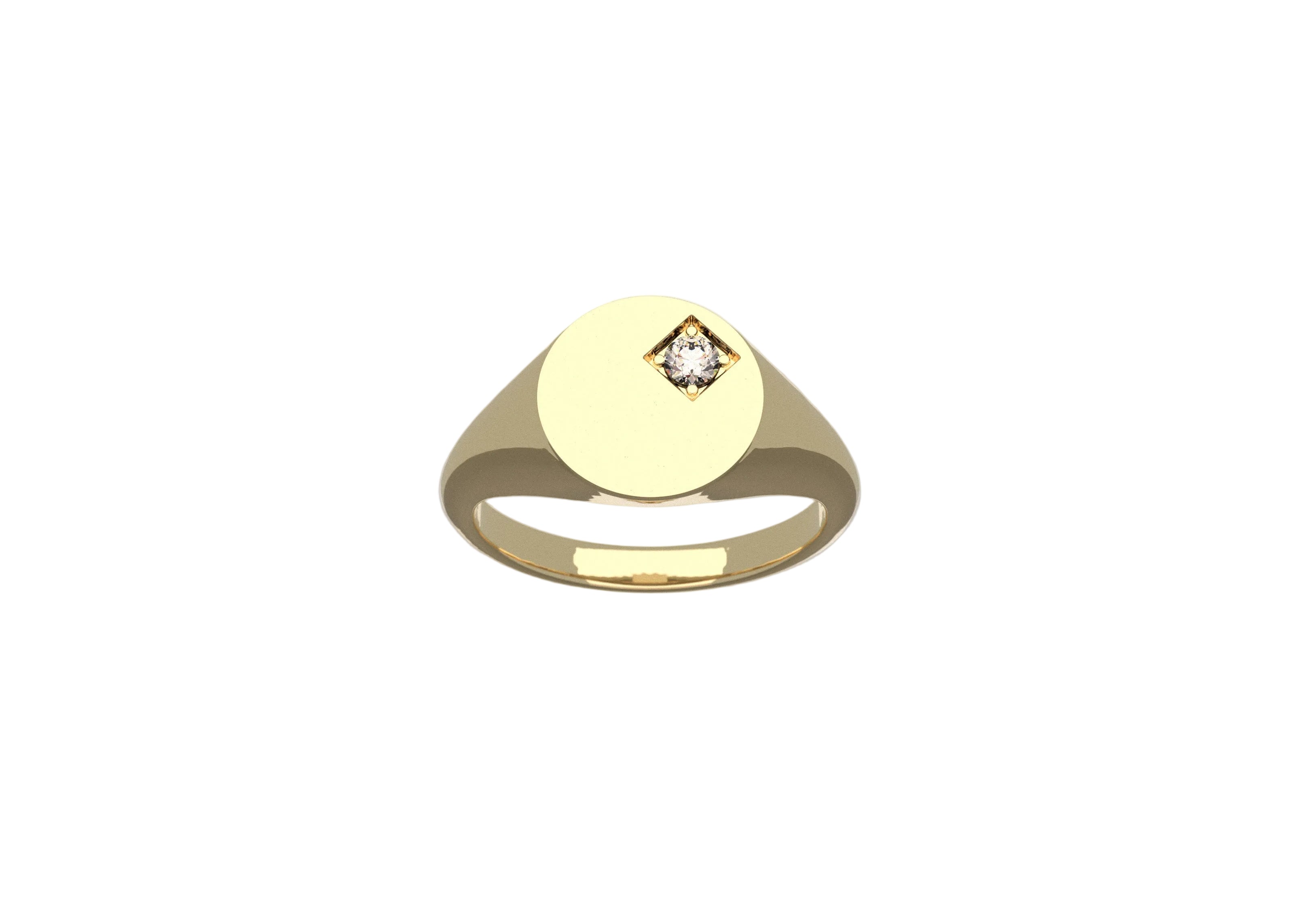 Sterling Silver ring with White Diamond