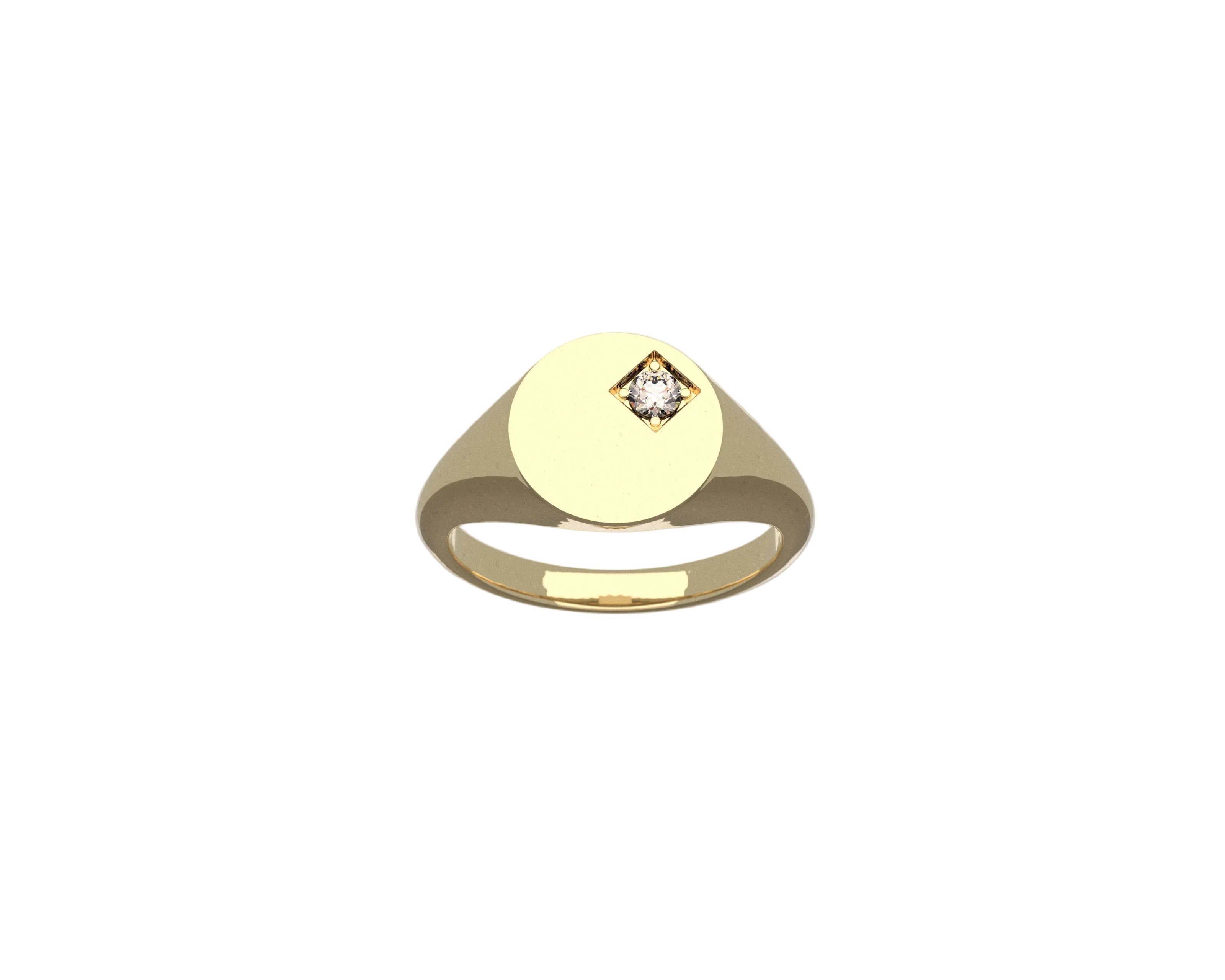 Sterling Silver ring with White Diamond