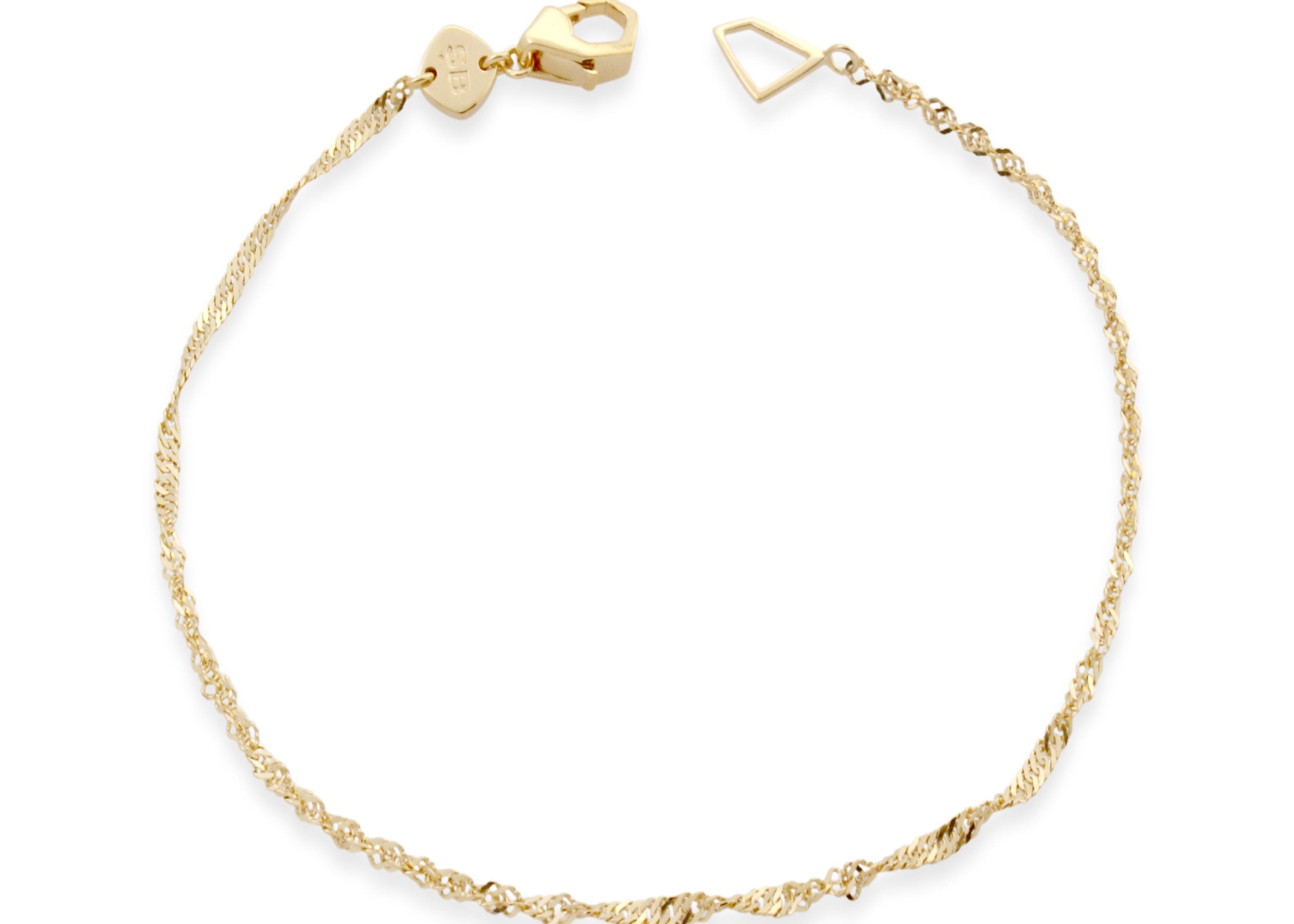 sener besim gold 14ct bracelet thin