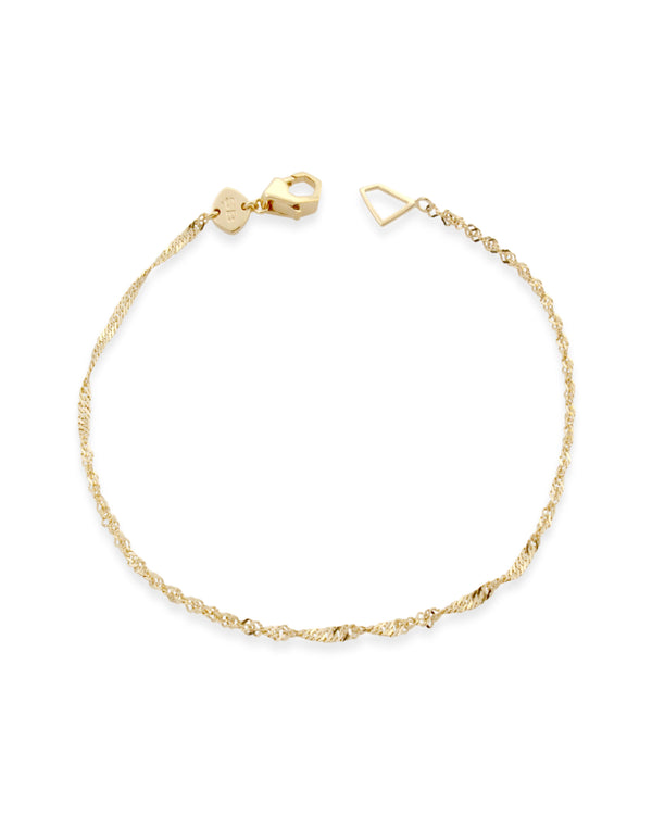 sener besim gold 14ct bracelet thin