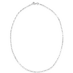 Sener Besim Box Chain Necklace Silver