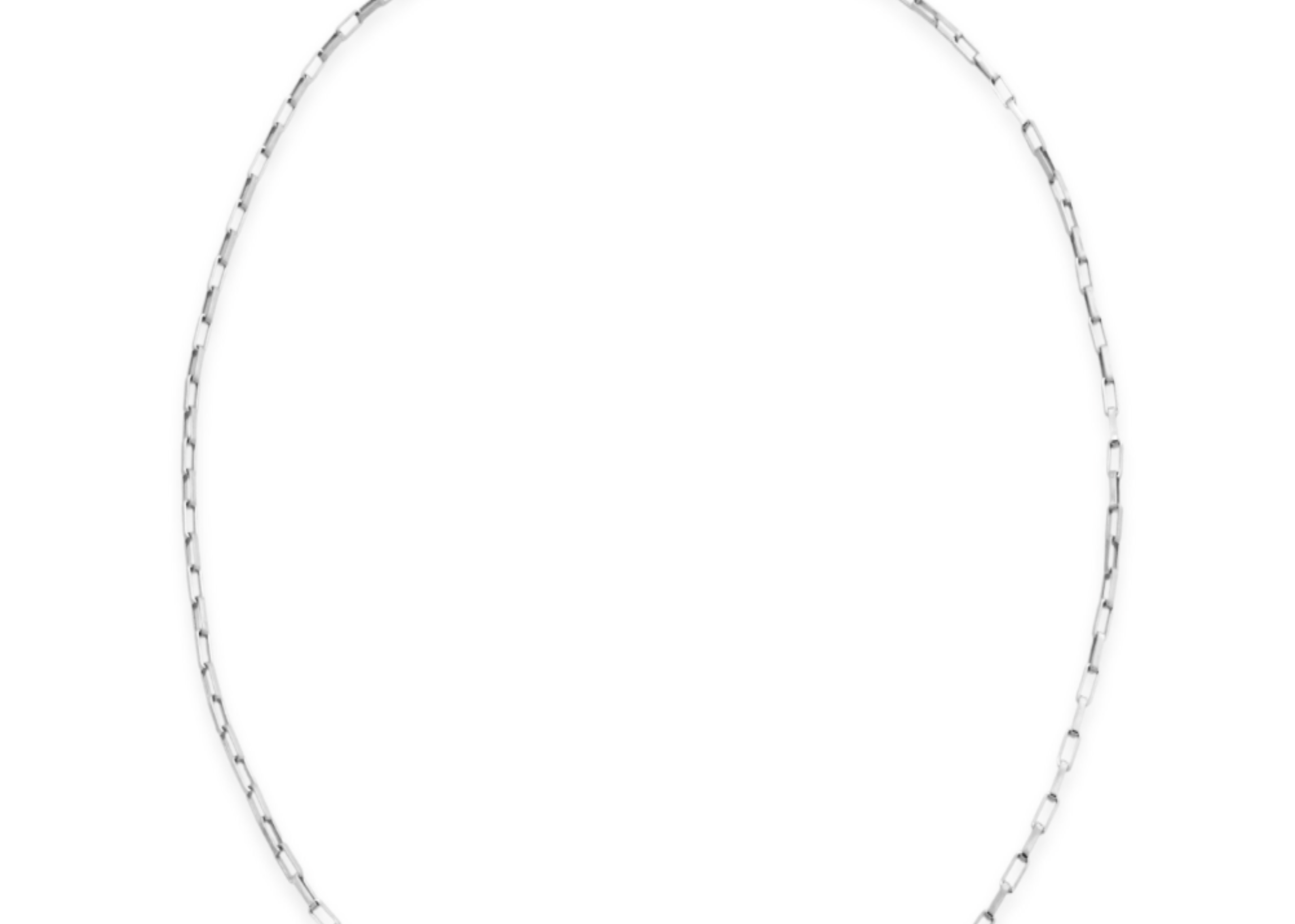 Sener Besim Box Chain Necklace Silver