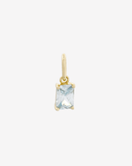Birthstone Charm - Gold / March