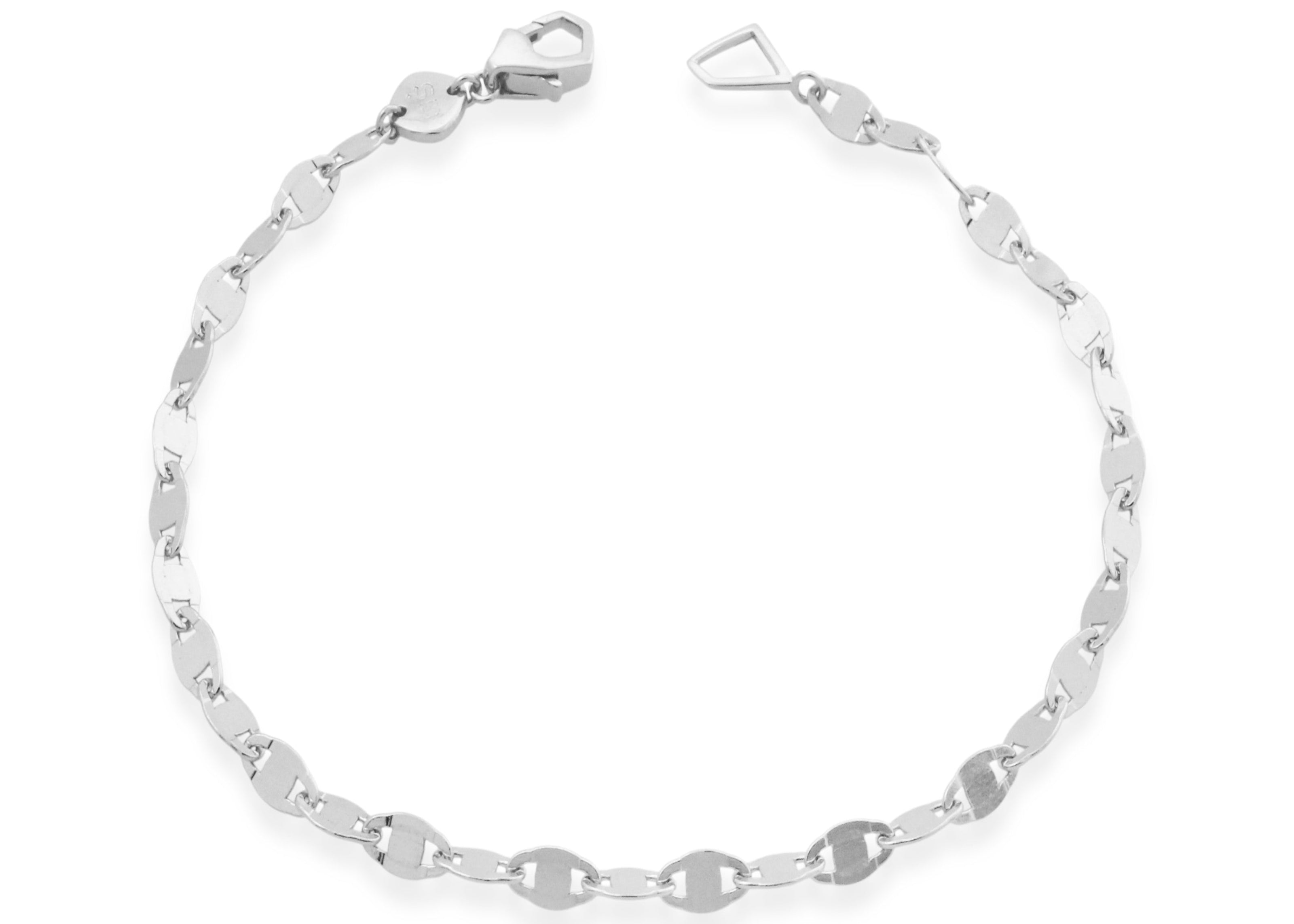 silver clasp bracelet anchor style by sener besim