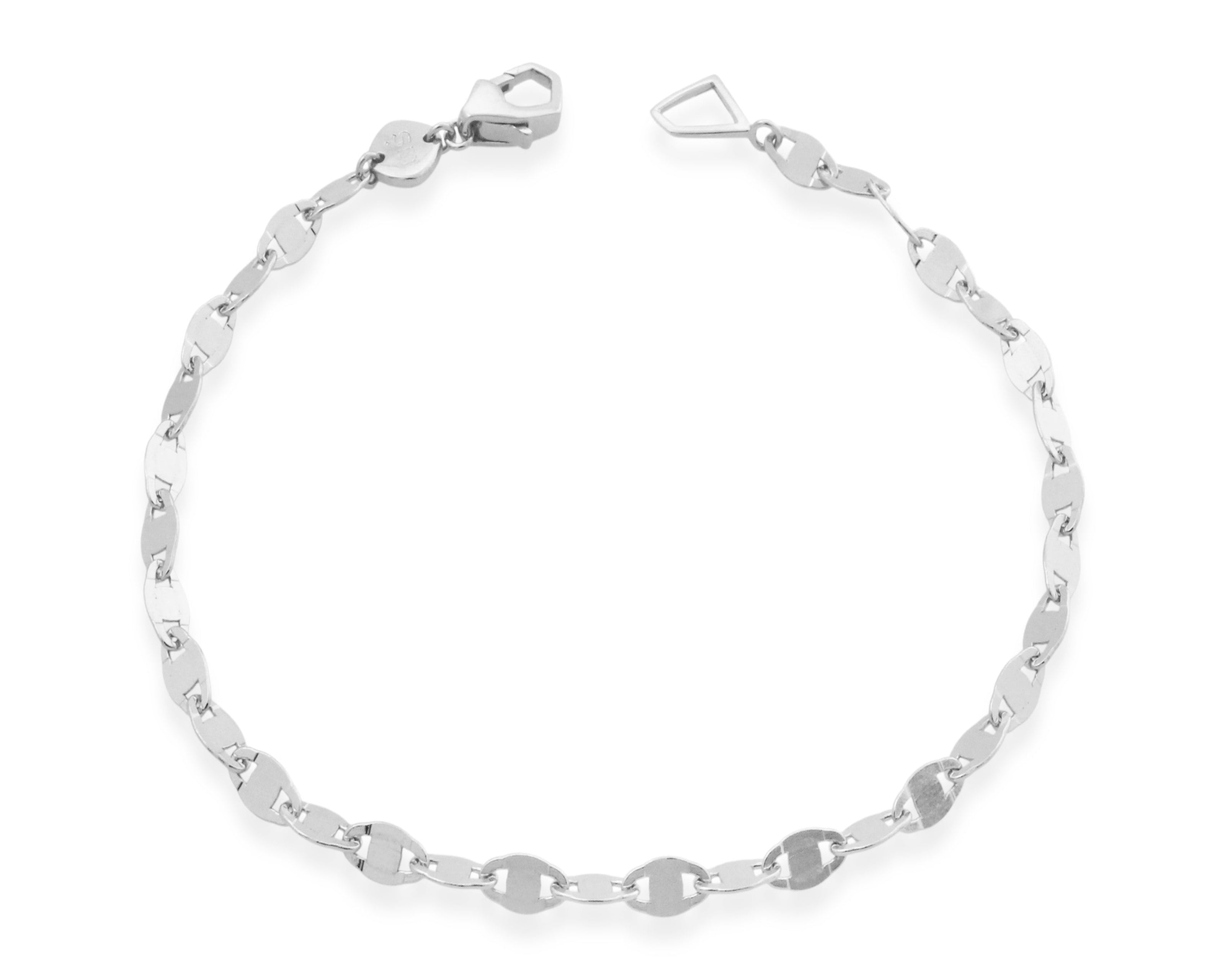 silver clasp bracelet anchor style by sener besim