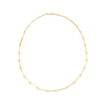 Bar Chain Link Necklace in 14kt gold plate with sterling silver base — Sener Besim
