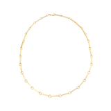Bar Chain Link Necklace in 14kt gold plate with sterling silver base — Sener Besim