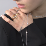 Gold constellation ring by Sener Besim, luxury unisex jewellery