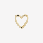 Heart Carabiner in 14ct gold plated sterling silver — Sener Besim