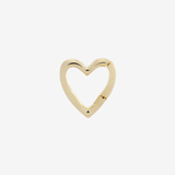 Heart Carabiner in 14ct gold plated sterling silver — Sener Besim