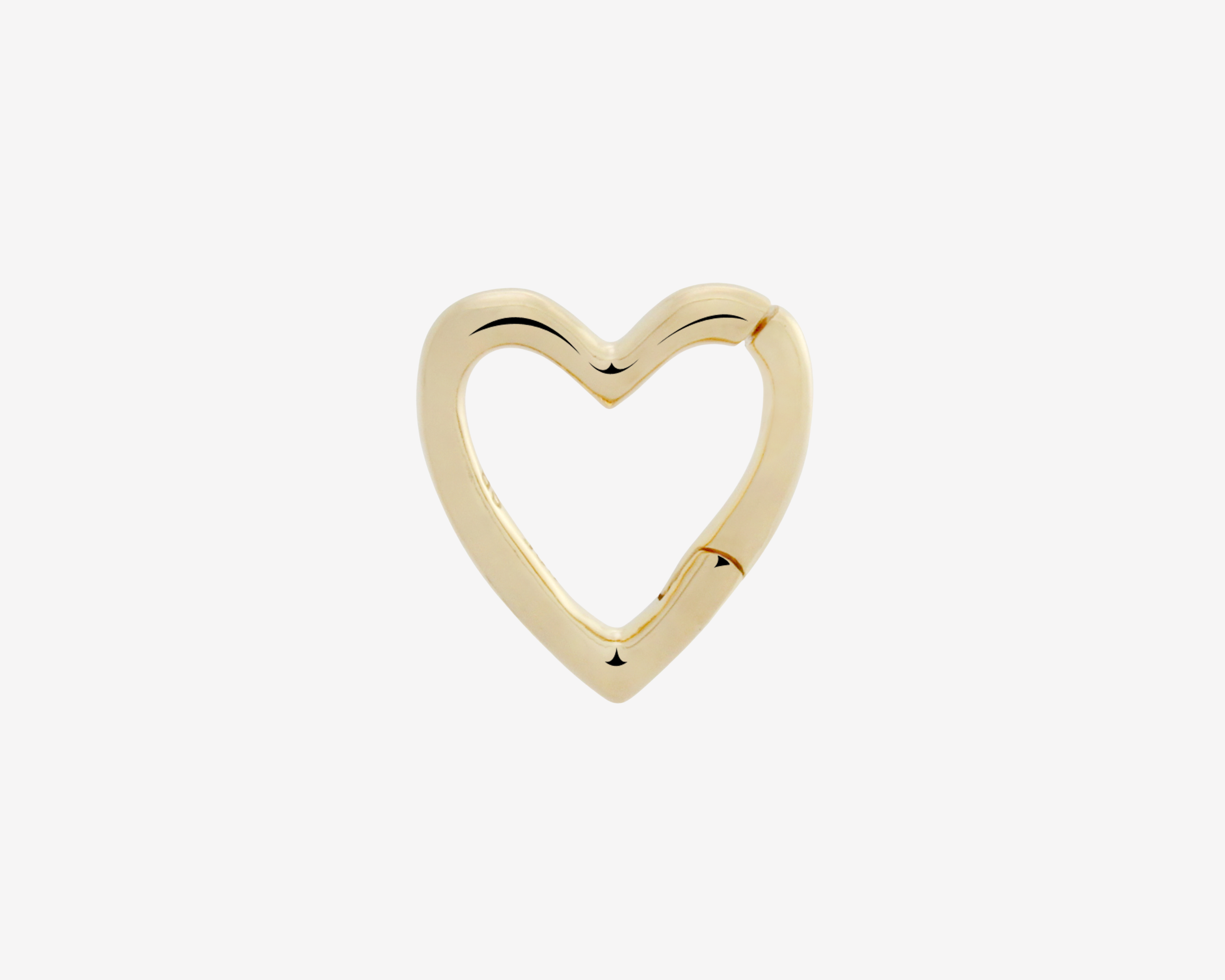 Heart Carabiner in 14ct gold plated sterling silver — Sener Besim