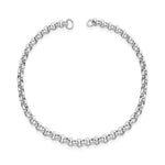 rolo chain bracelet by sener besim in sterling silver