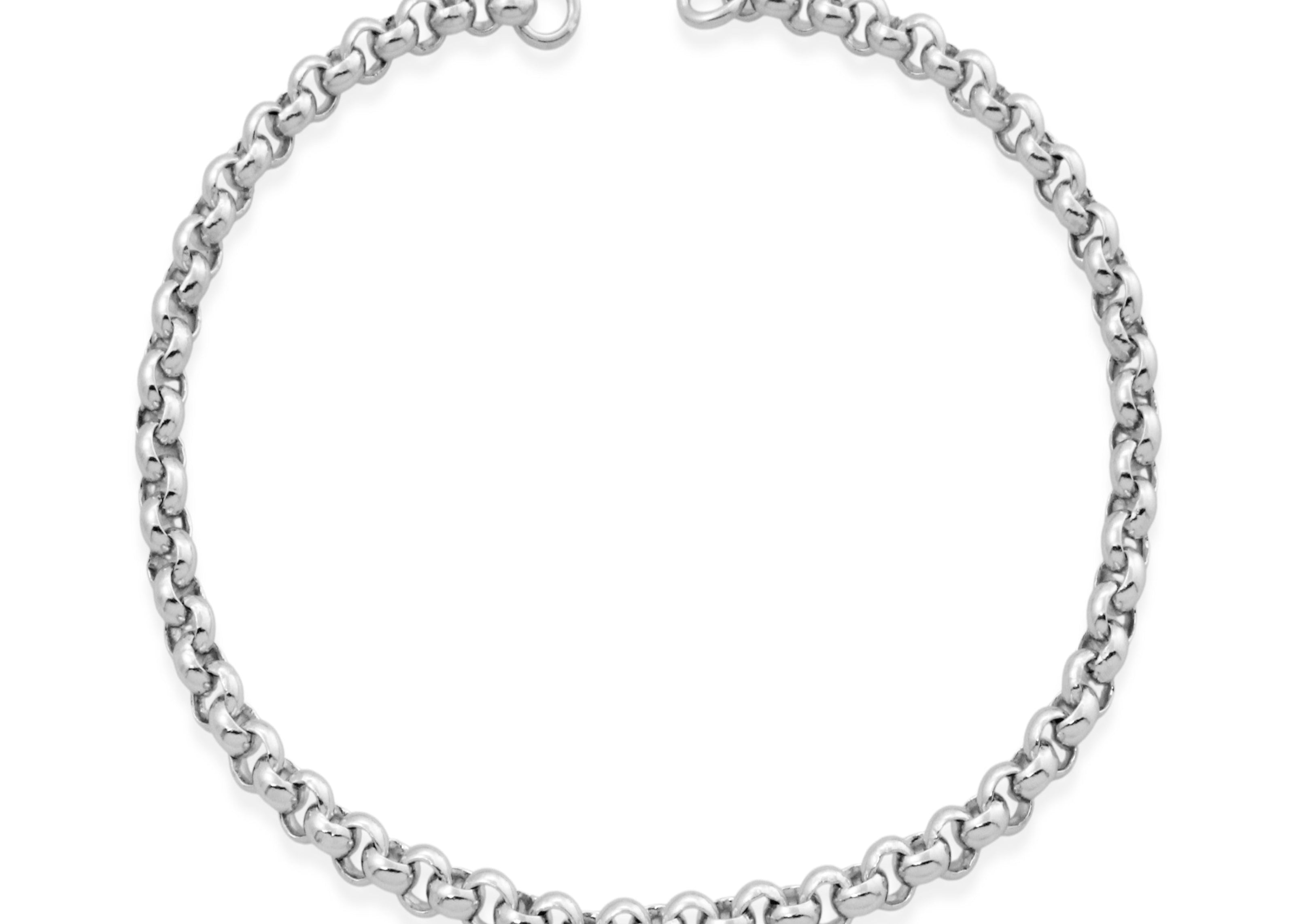 rolo chain bracelet by sener besim in sterling silver