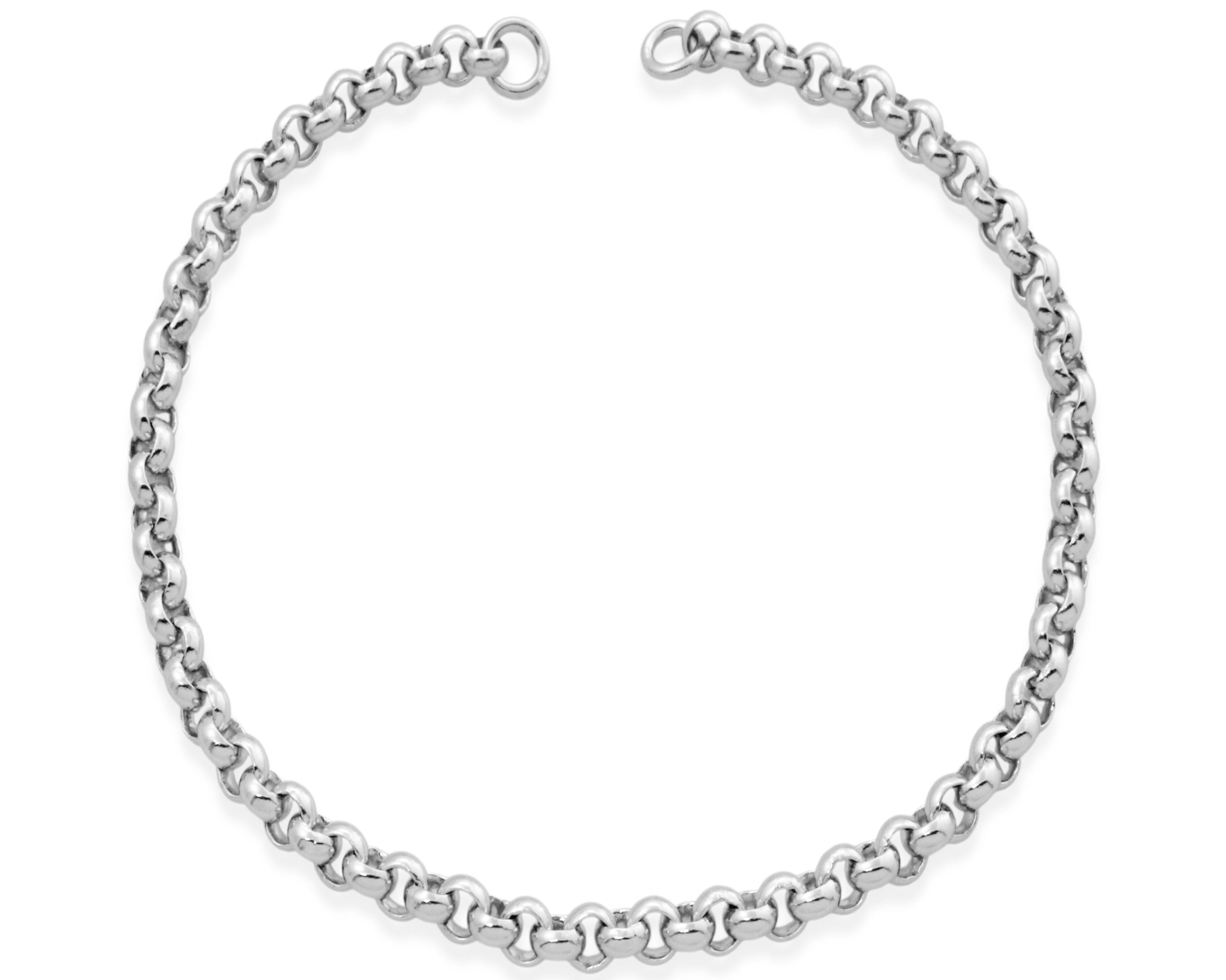 rolo chain bracelet by sener besim in sterling silver