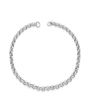 rolo chain bracelet by sener besim in sterling silver