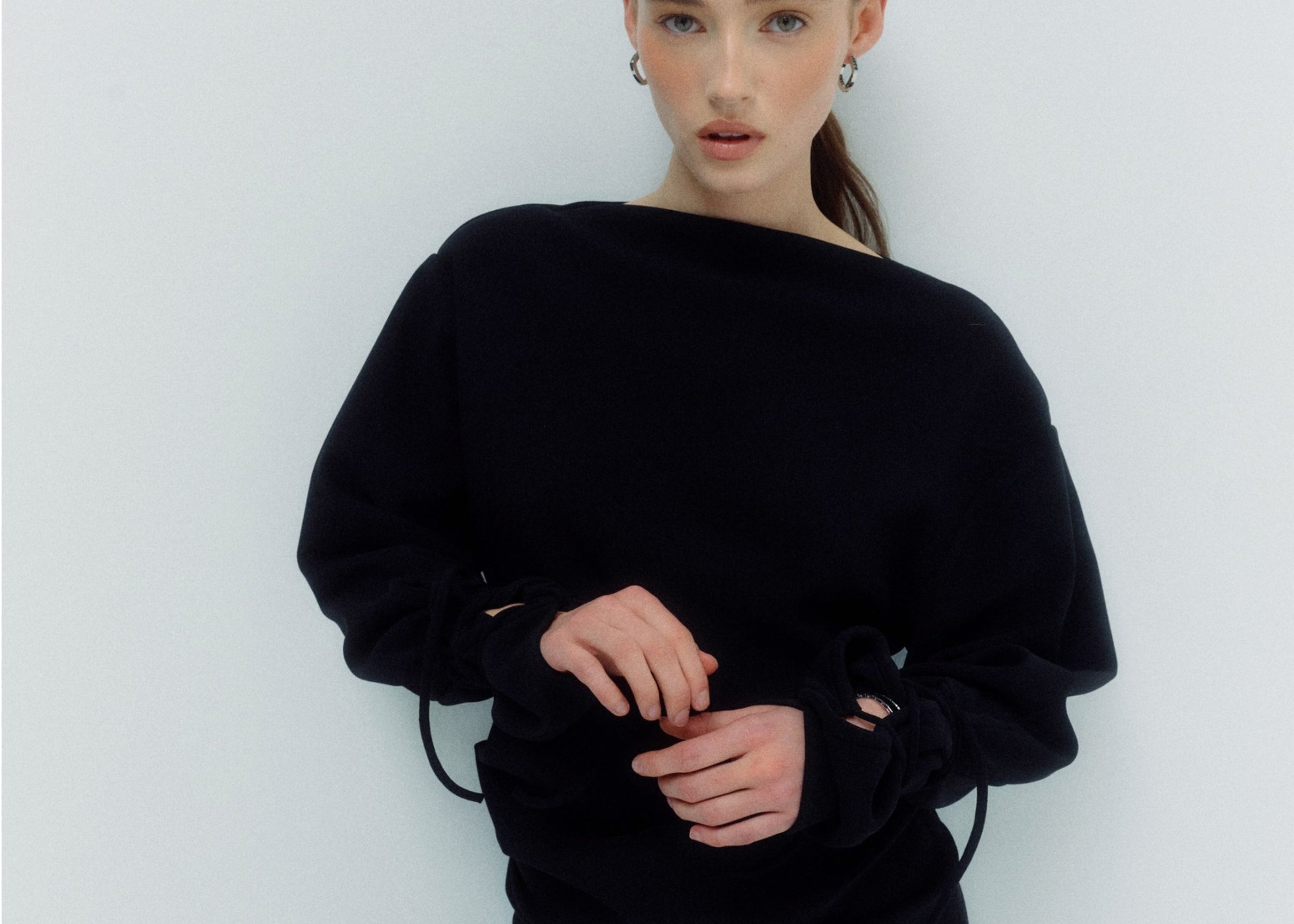 Sener Besim Long Sleeve Mini Dress Worn