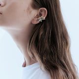 Orbit Double Band Ear Cuff - Silver and Gold
