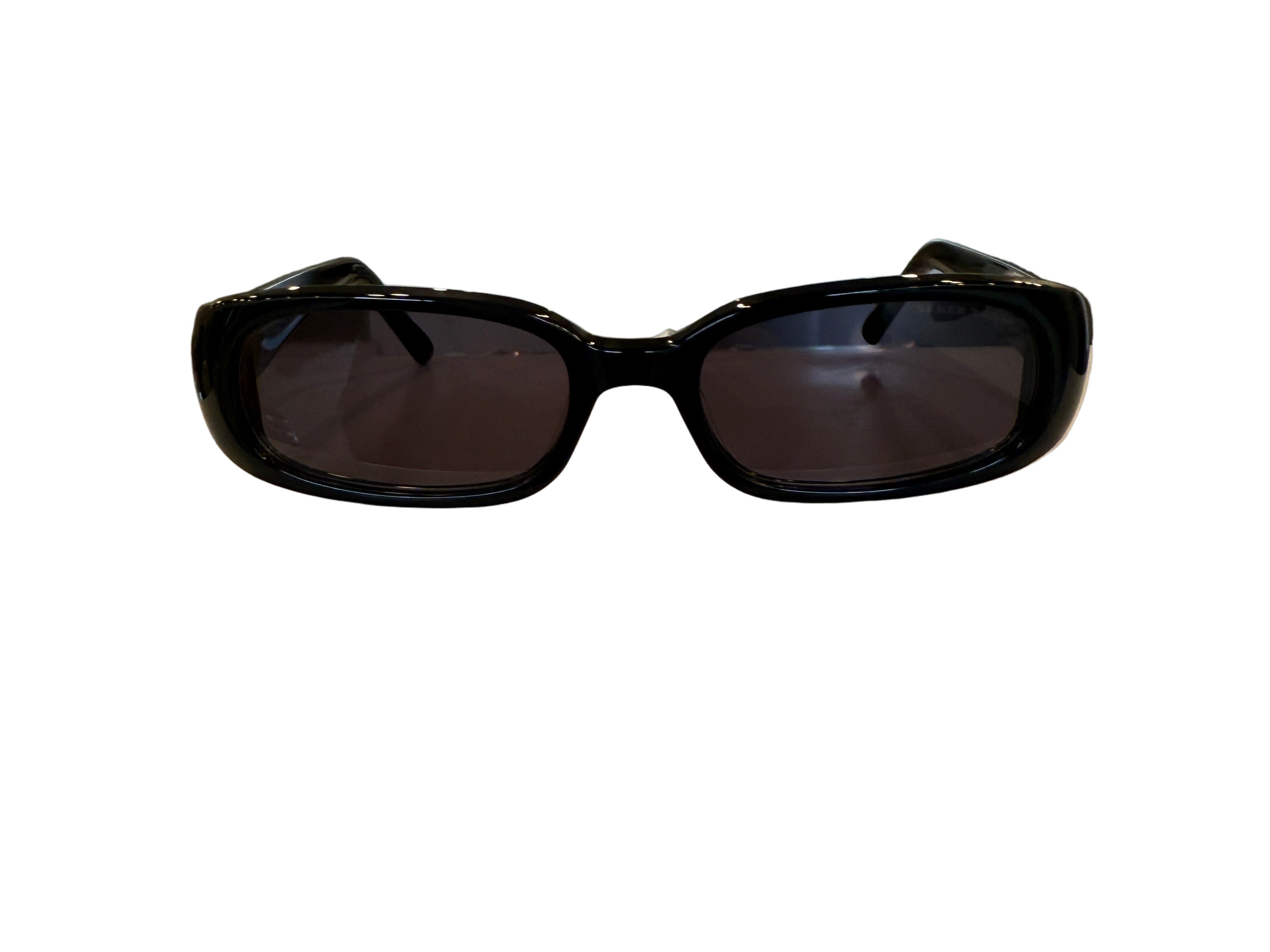 Şener Besim Acetate 1 sunglasses in black, Italian acetate frame, front view