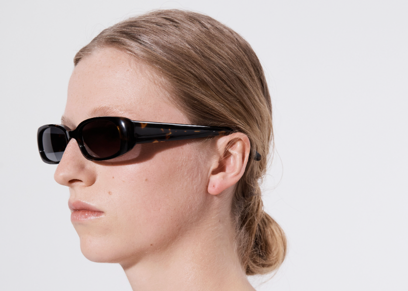 Şener Besim Acetate 1 sunglasses in tortoise, Italian acetate frame, front view