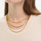 Sener Besim Anchor Chains Layered Worn