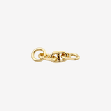Şener Besim Anchor Charm Extender in 14ct gold plating, sterling silver